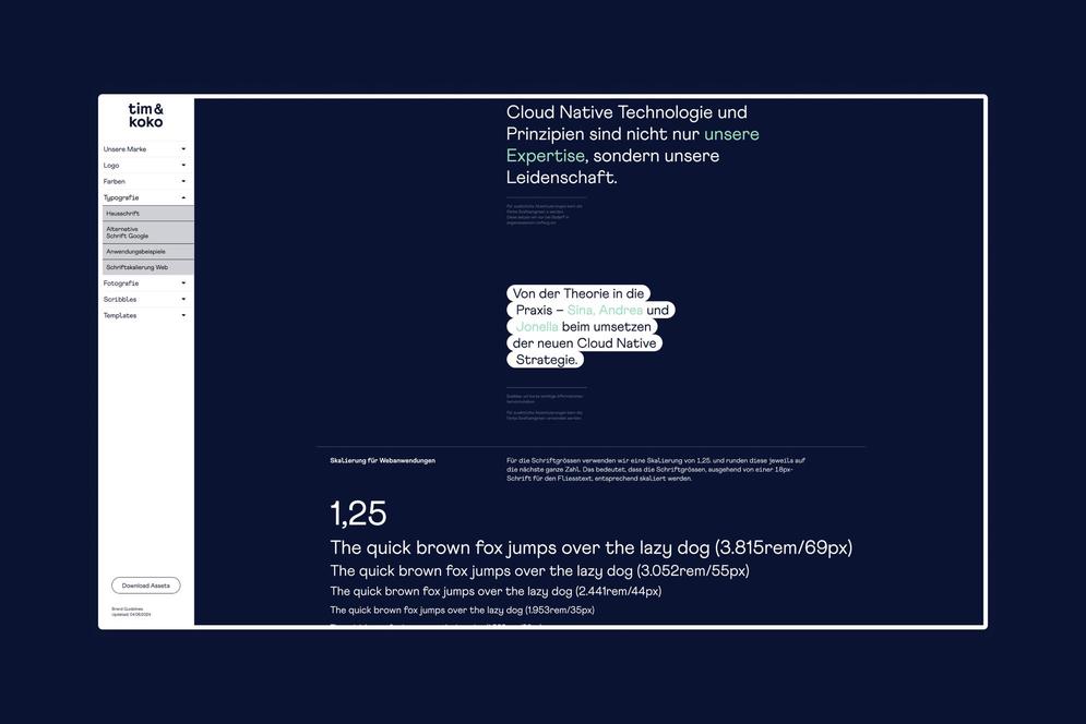 Mit unserer prägnanten Typografie sichern wir uns über alle Touchpoints hinweg eine einheitliche Wahrnehmung unserer Marke.
